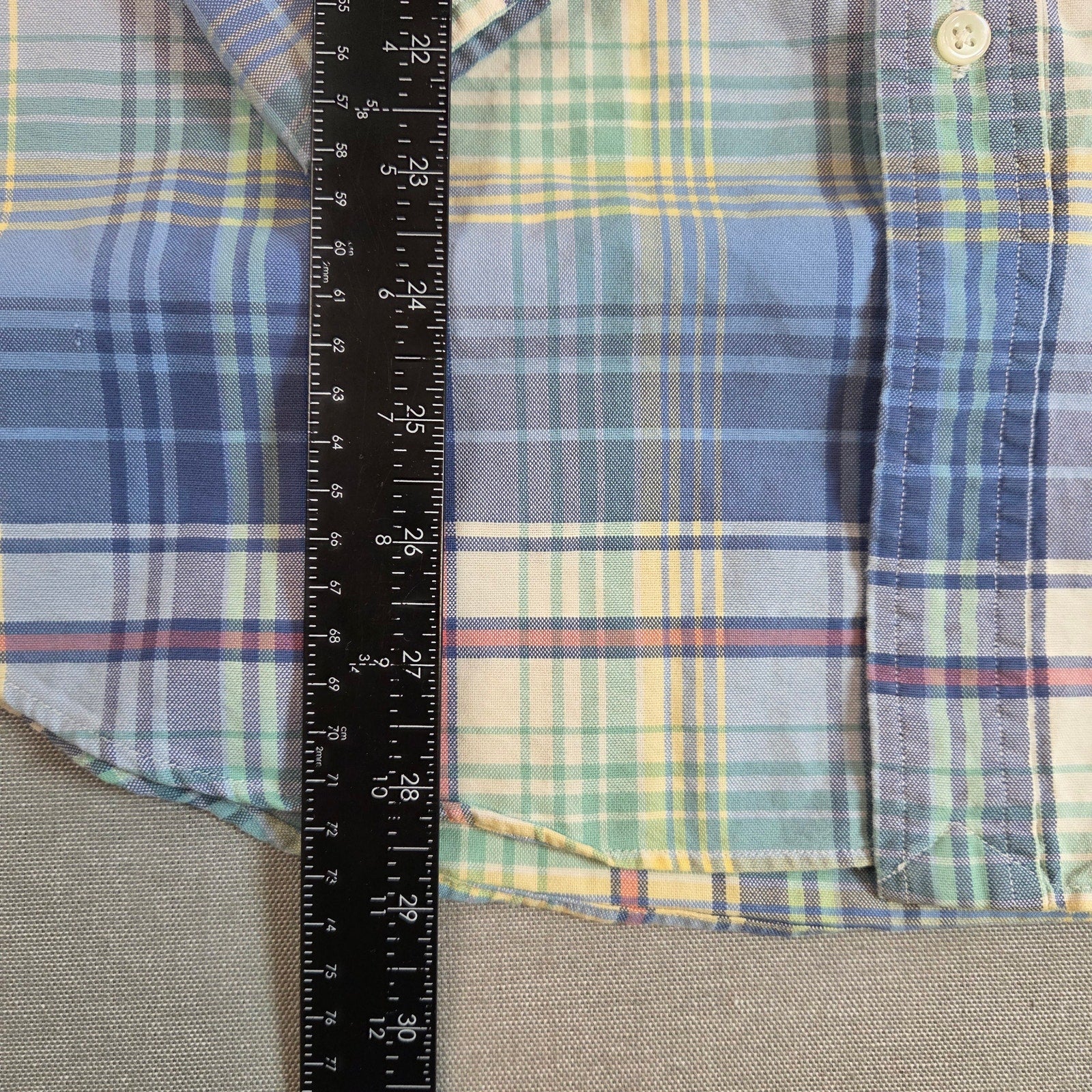 Ralph Lauren Plaid Button Down Shirt XL Cotton Classic Fit Pony Logo