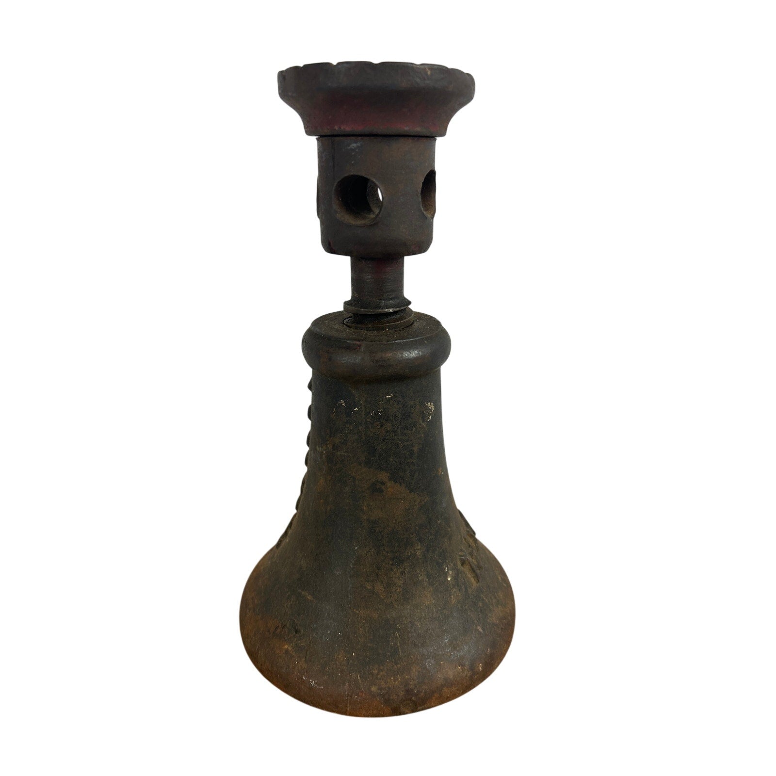 Antique A S Co KC MO Cast Iron Screw Jack 1 1 2 x 6 Railroad Tool
