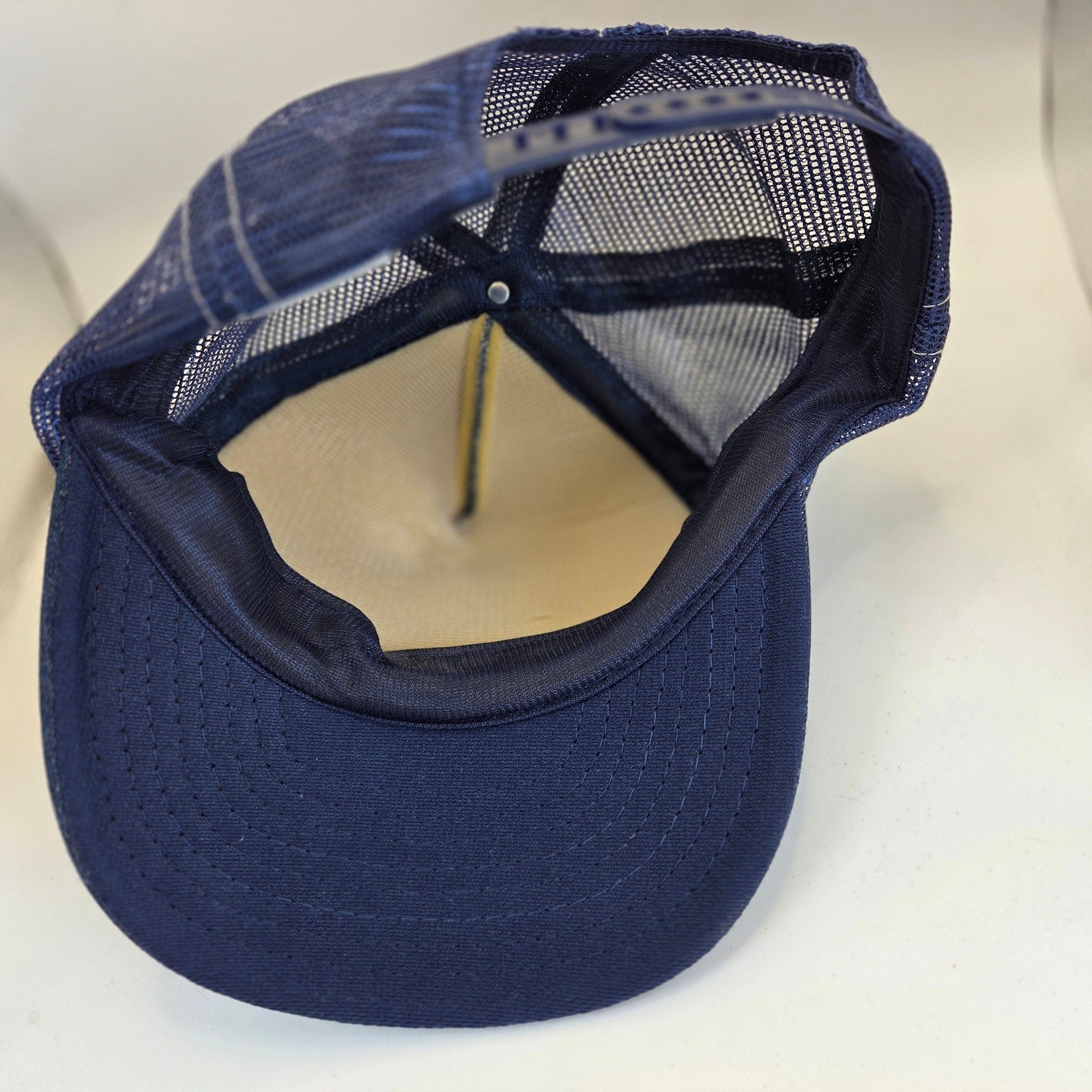 Vintage Leonard FD Fire Department Mesh Snapback Trucker Hat Designer Award