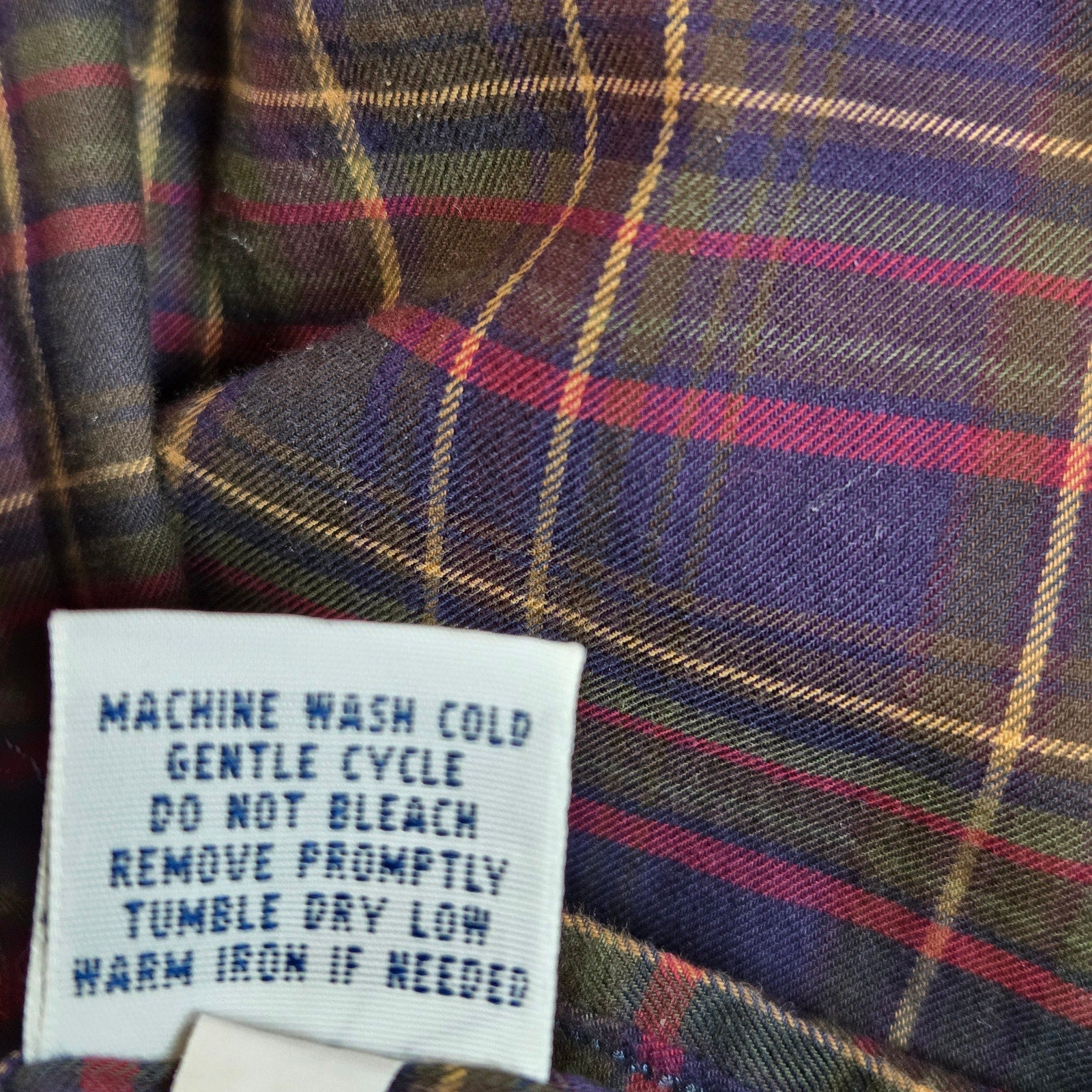 Ralph Lauren Polo XL Plaid Button Down Shirt Long Sleeve Cotton Made India