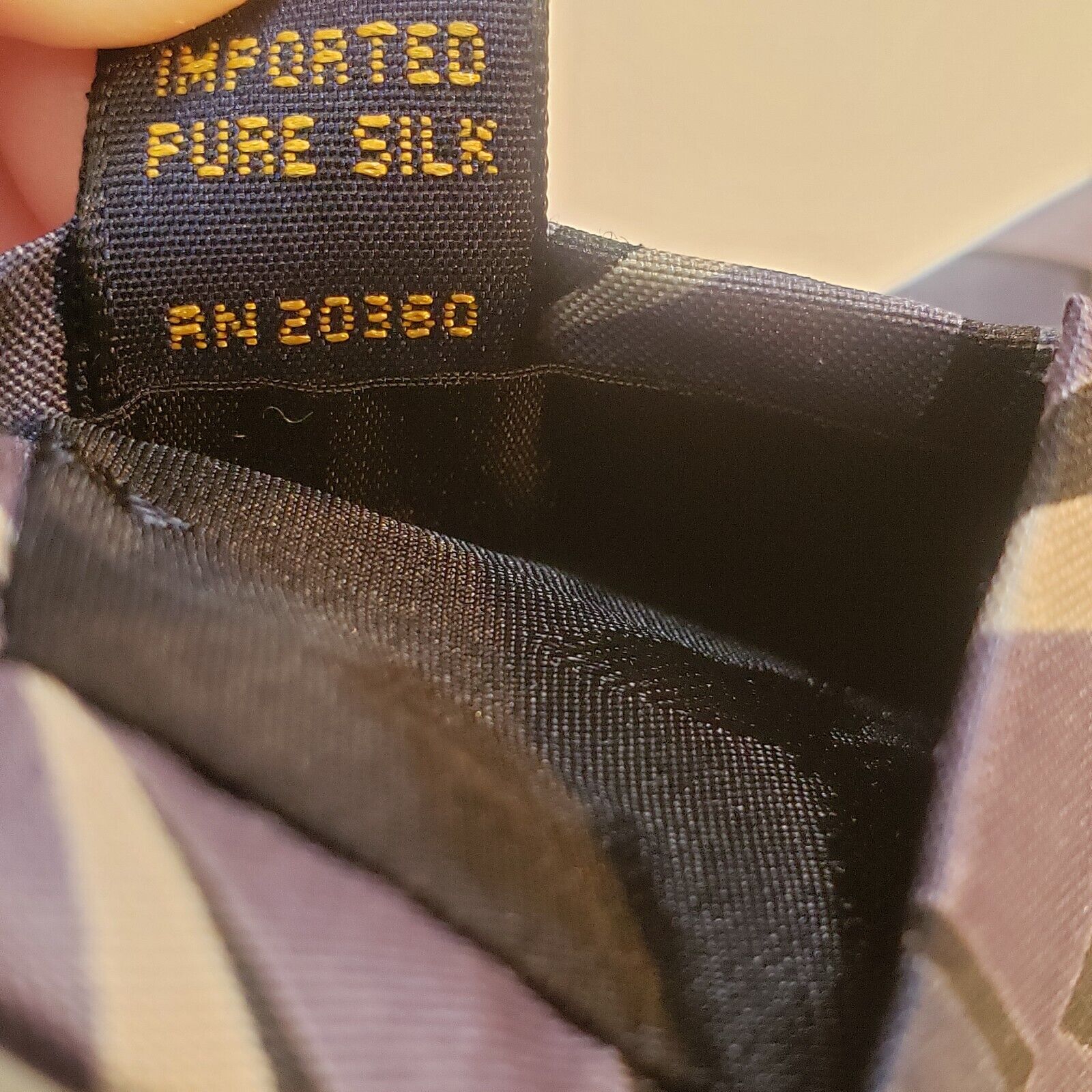 Mulberry Marina By The Sea Thai Silk Geometric Tie
