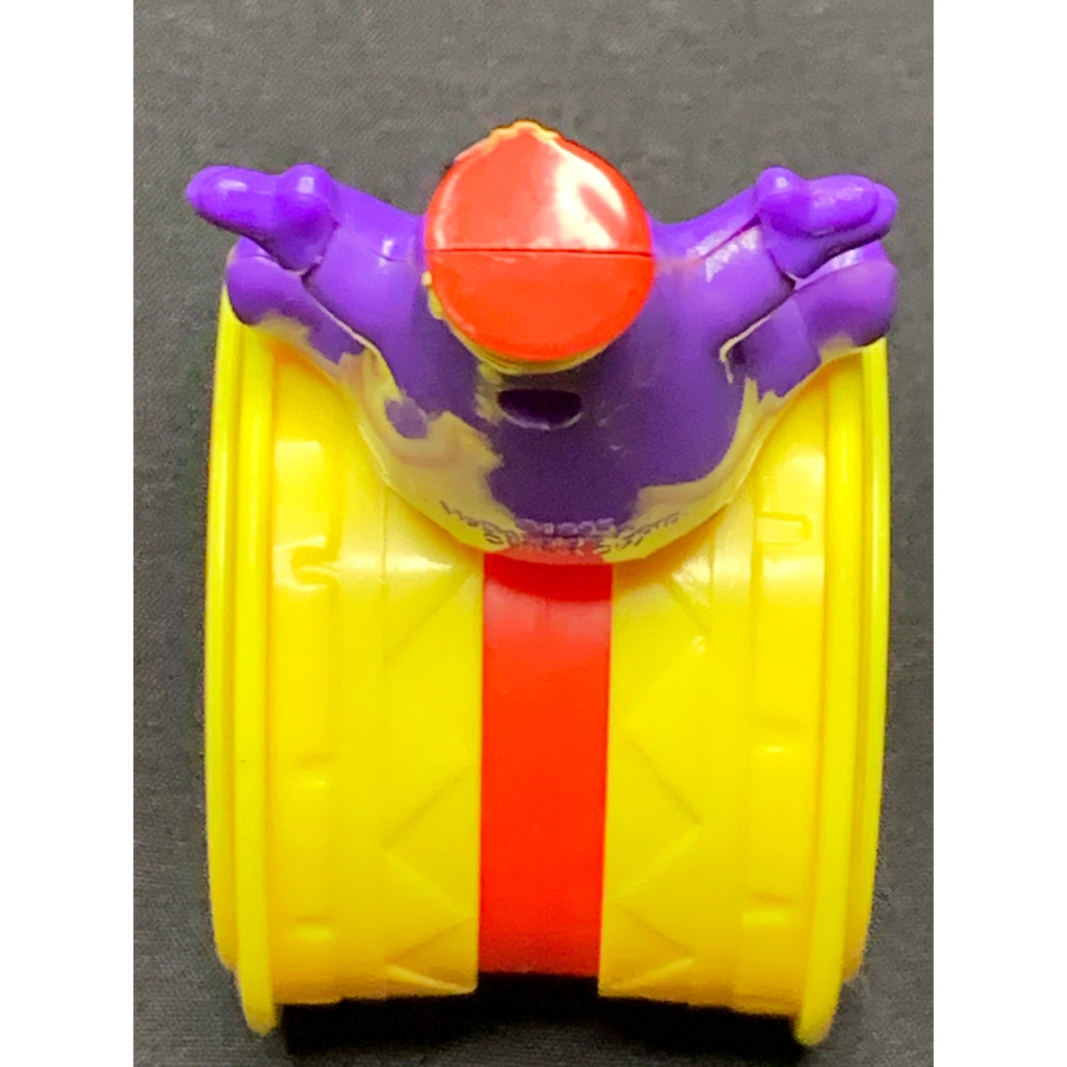 1995 McDonald's Grimace Under the Big Top Circus Drum Happy Meal Toy Vintage