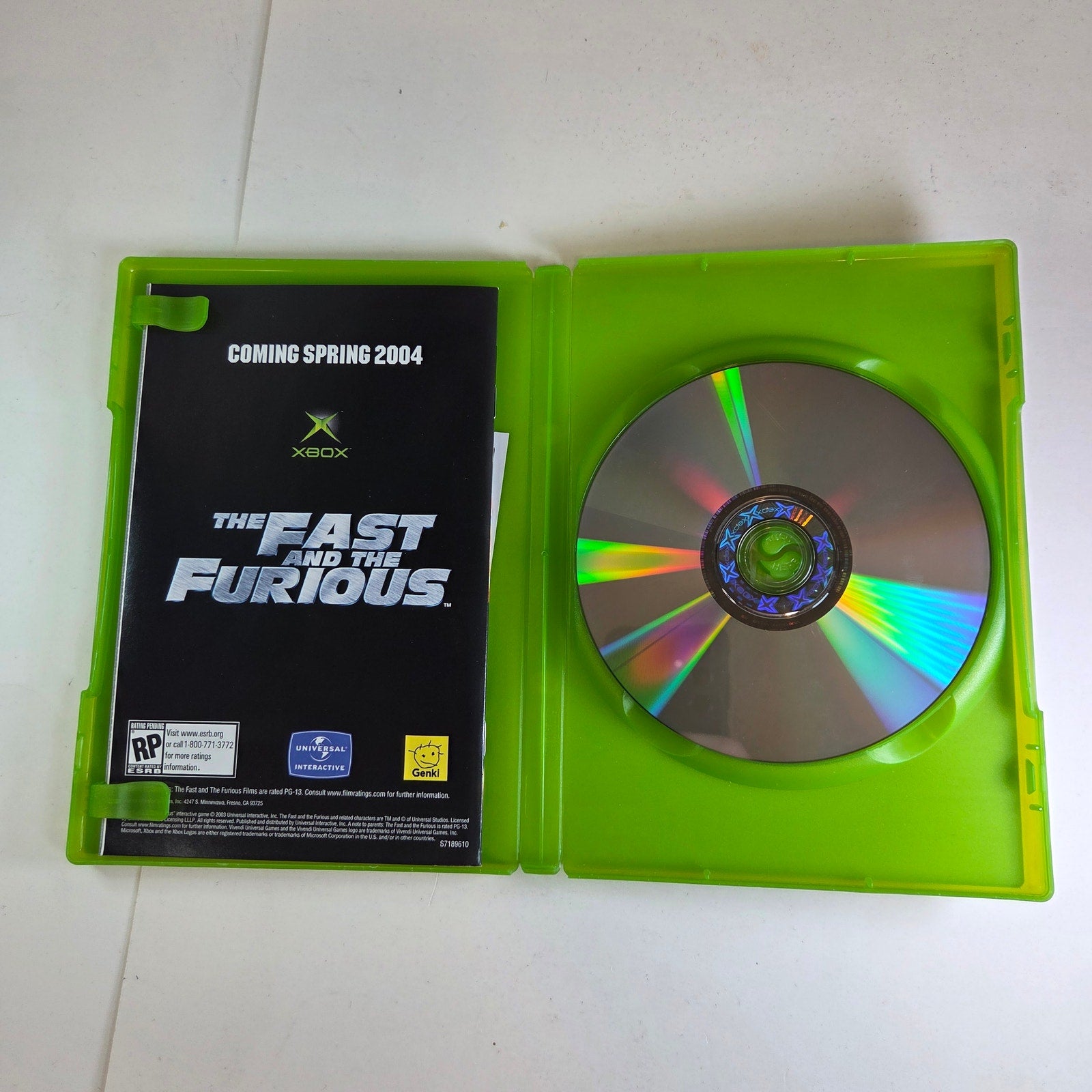 Battlestar Galactica Xbox 2003 Complete CIB Universal Interactive Space Combat