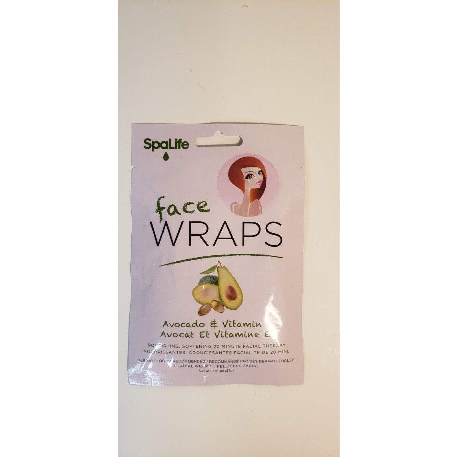 NEW Spa Life Face Wraps w/Avacado & Vitamin E