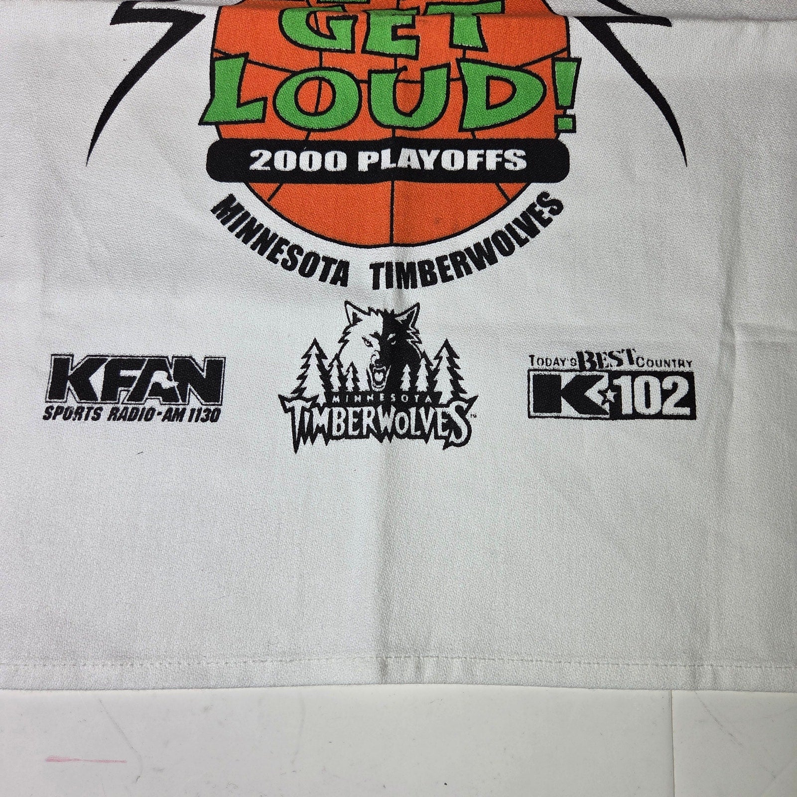 Minnesota Timberwolves 2000 Playoffs “Let’s Get Loud!” Fan Towel Chevy