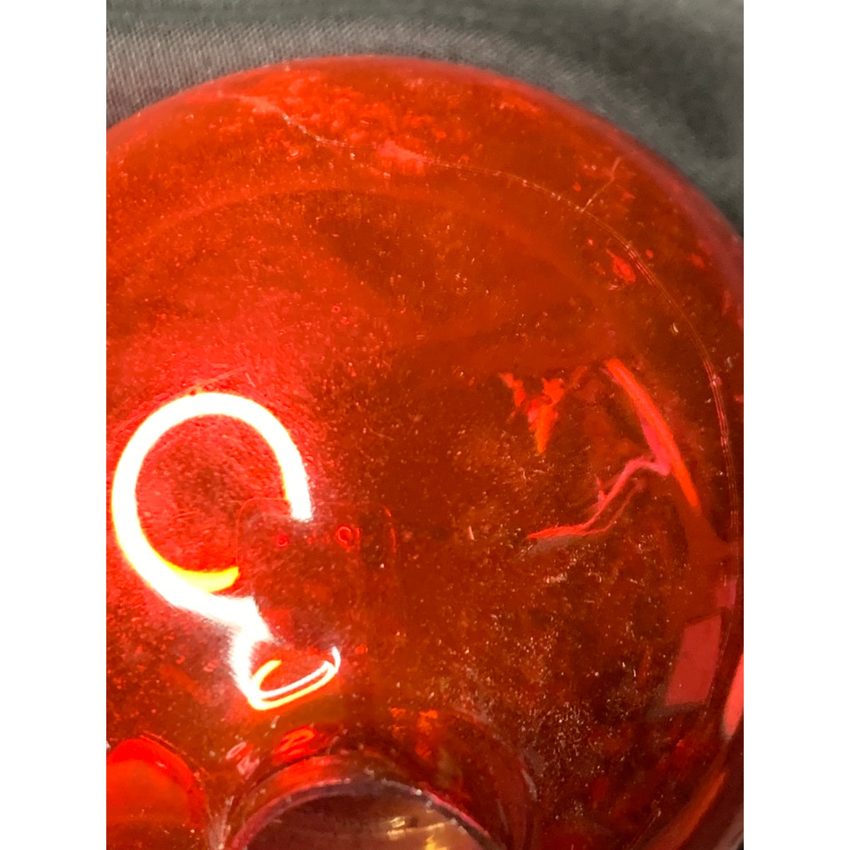 Vintage Red Glass Christmas Ball Ornaments Lot of 4 Rauch Made in USA MCM