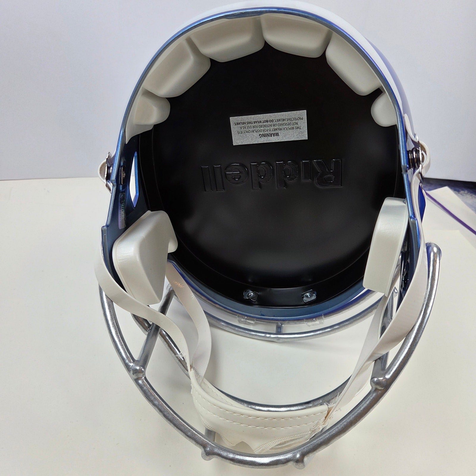 Troy Aikman Signed Riddell Cowboys Flash Alt Speed Replica Helmet BAS Witness