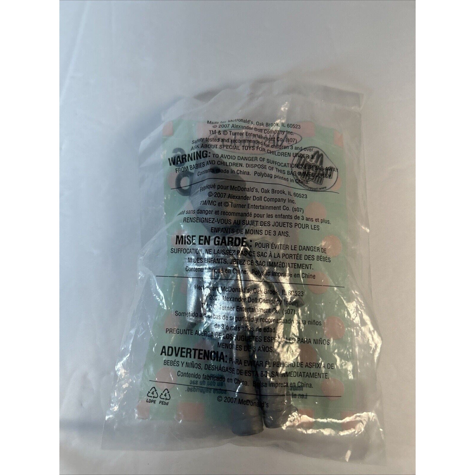 McDonald's 2007 Happy Meal Toy Wizard of Oz #6 Tin Man NIP