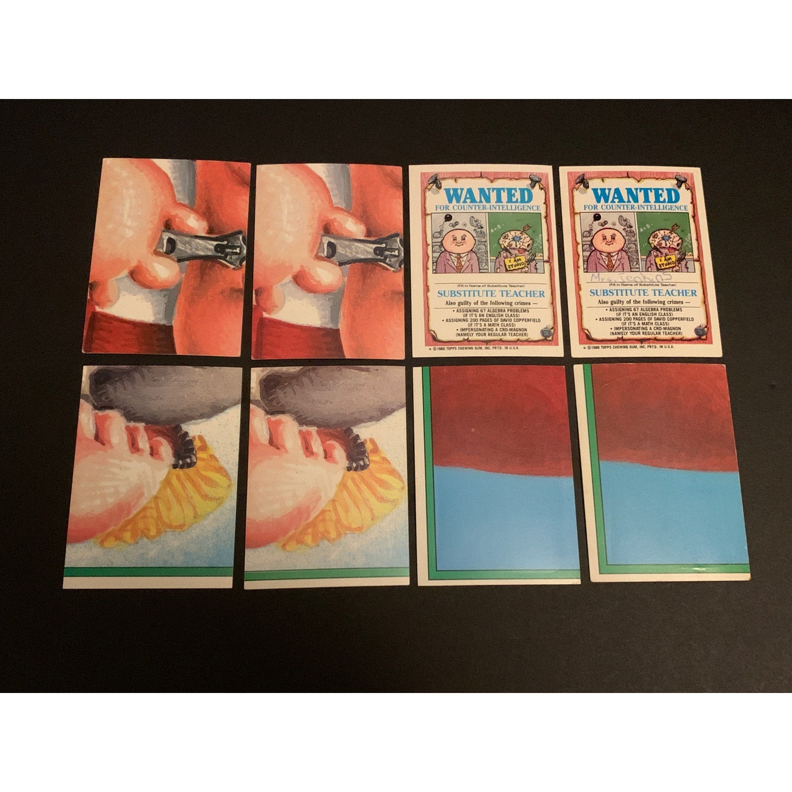 1986 Topps Garbage Pail Kids Series 4 Complete Set w/ Reese Pieces Crystal Gale