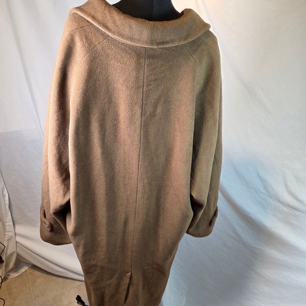 Marzotto for Barneys New York Wool Overcoat Made Italy Mens 42R Brown