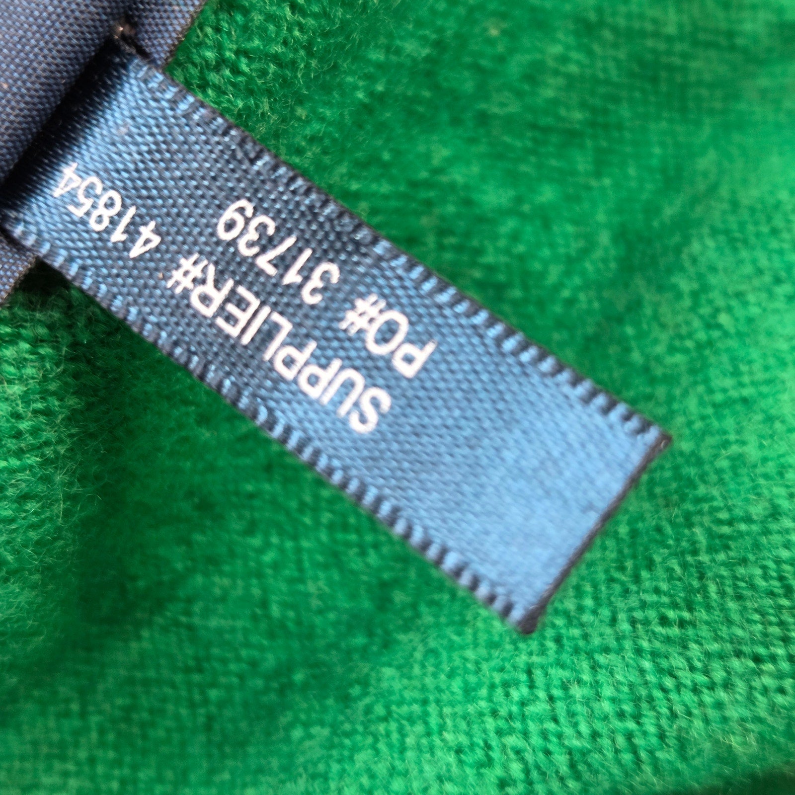 Ralph Lauren Sport Merino Wool Crest Cardigan Sweater Women's M Green V Neck