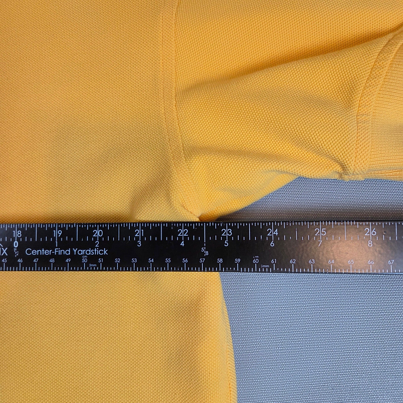 Abercrombie & Fitch Yellow Polo Shirt AF 1892 Patch Men’s Size L Cotton
