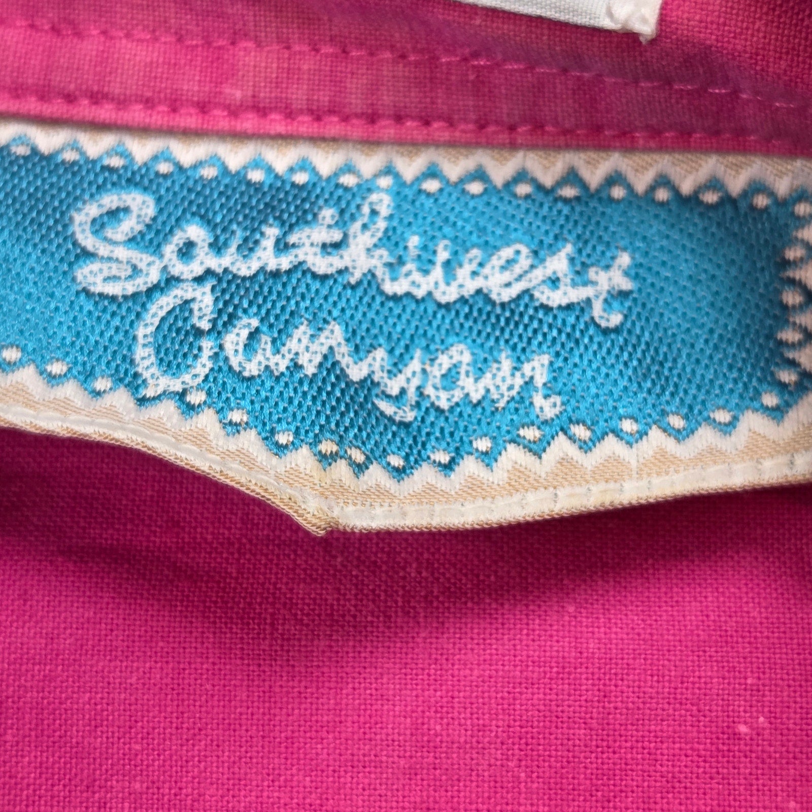 Southwest Canyon 1992 Beaded Fringe Western Shirt Womens S Hong Kong Vintage