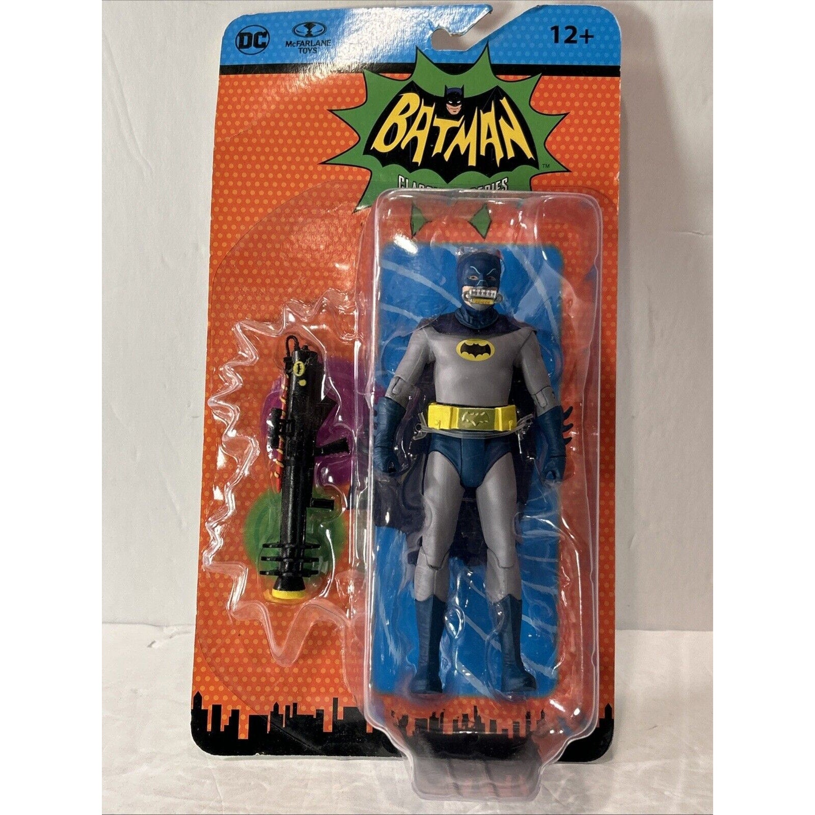 DC Batman w/Oxygen Mask Classic TV Series McFarlane Retro 1966 Action Figure