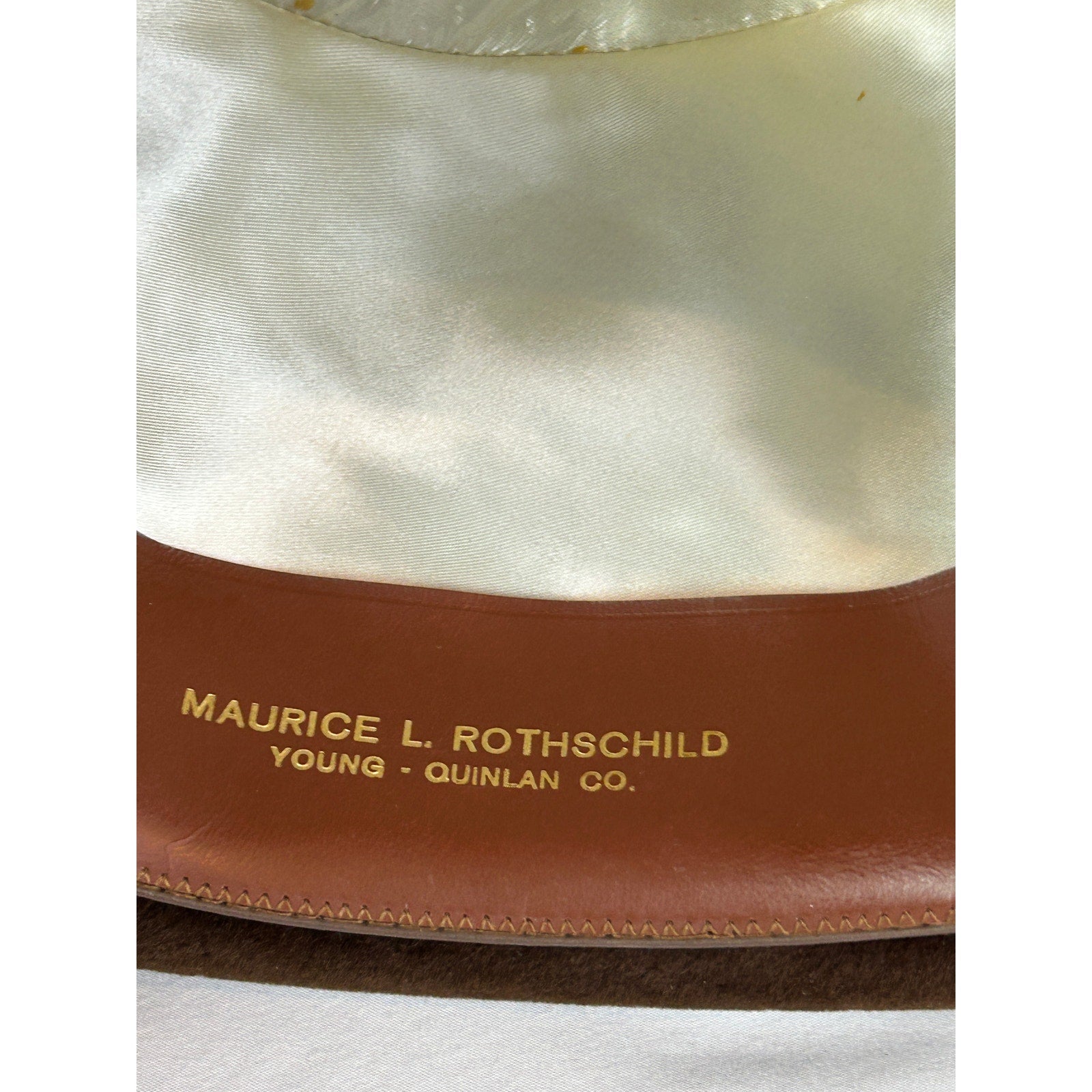 Dobbs Fifth Ave Brown Velour Homburg Hat Size 8 German Made w Box