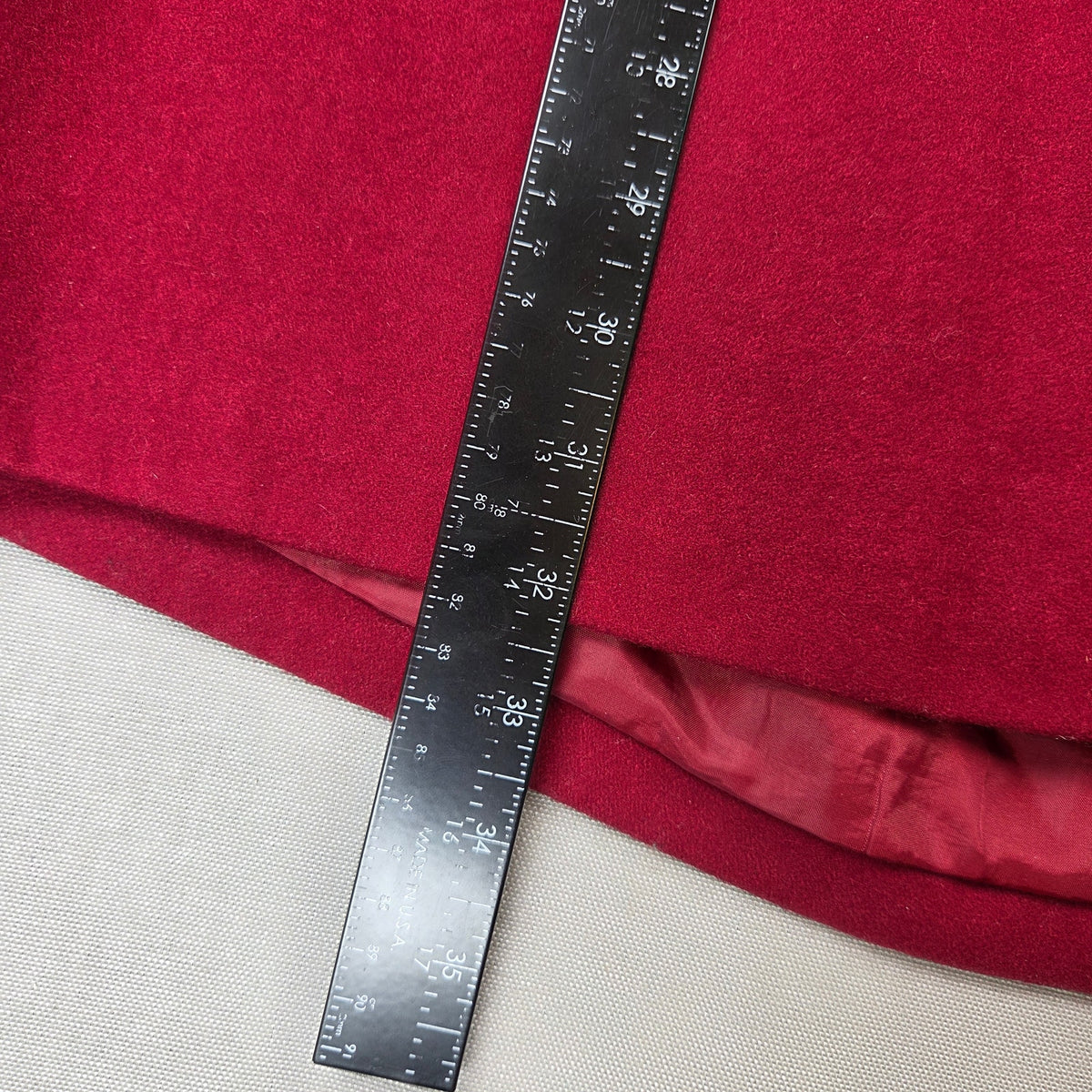 Forecaster of Boston Wool Blend Car Coat Womens 14 Burgundy 3 Button Jacket