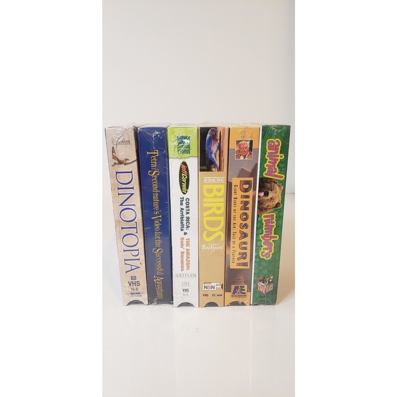 VHS New Sealed Lot of 6 Animal Themed Tapes