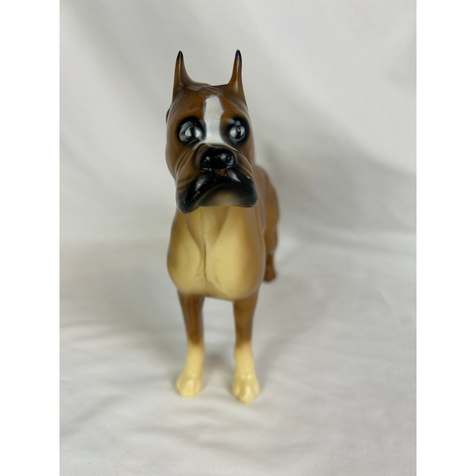 Vintage Boxer Dog Figurine 8" Mid Century Breyer Style