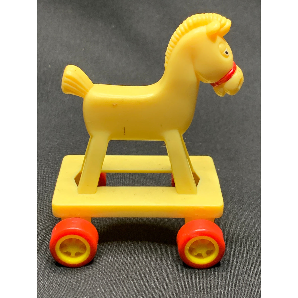 Vintage 1986 McDonald's Loving Family Yellow Rolling Horse Toy M10