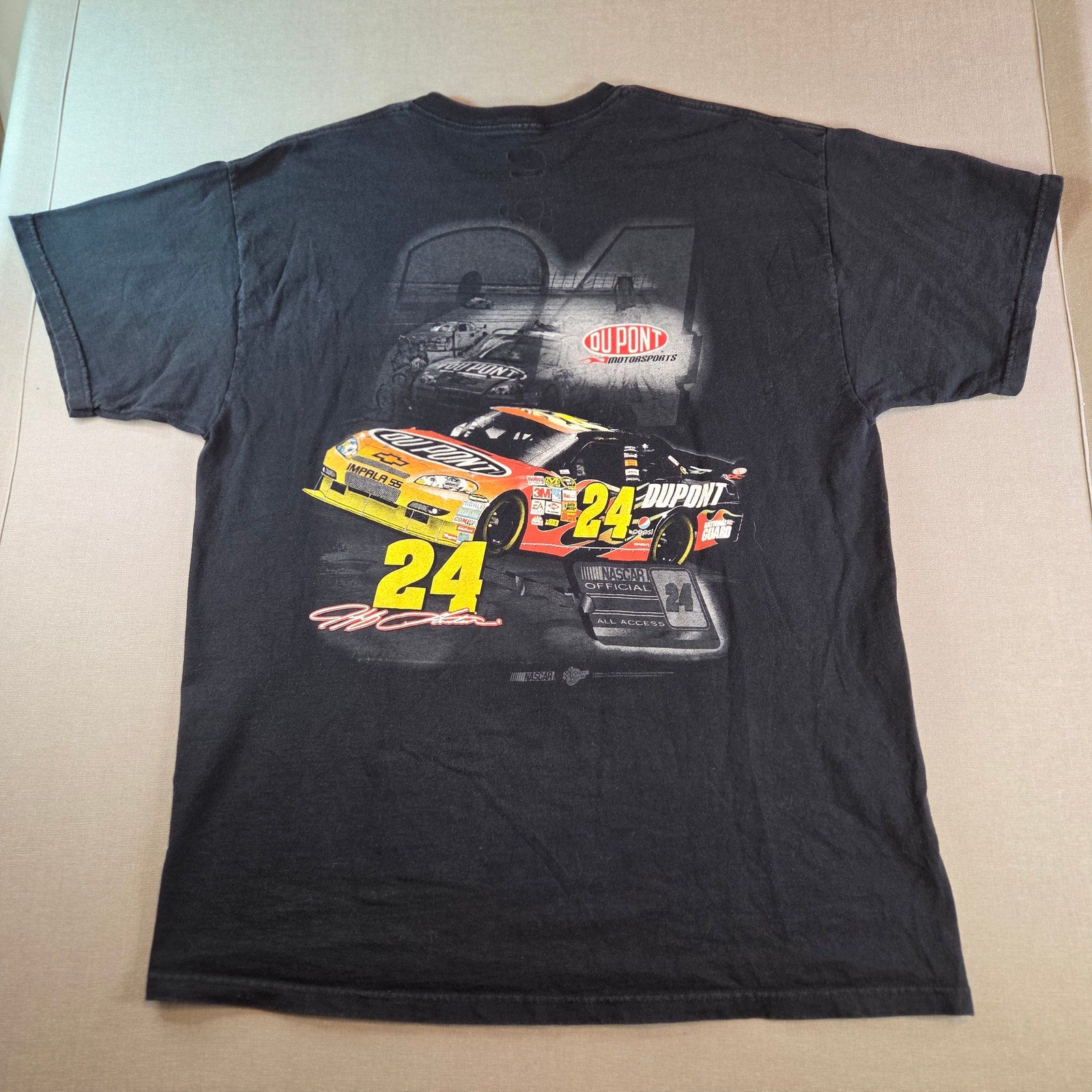 Jeff Gordon #24 DuPont NASCAR Winner’s Circle Graphic Tee Shirt XL Black