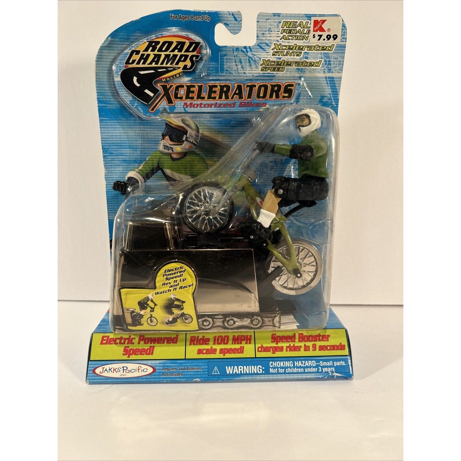 Complete Set of 7 Road Champs Xcelerators Motorized Bikes Jakks Pacific MOC