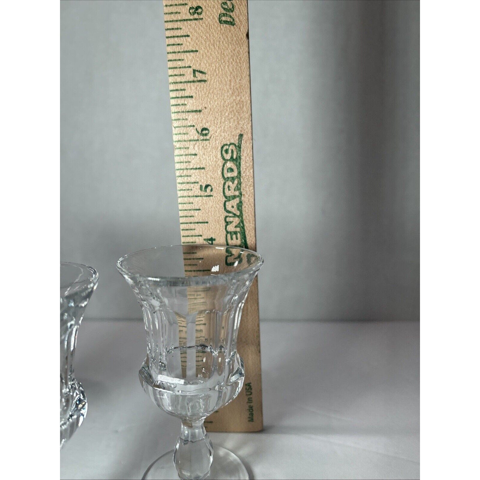 Heisey Continental Colonial Panel Wine Goblets Set of 3 Fluted Stem 339