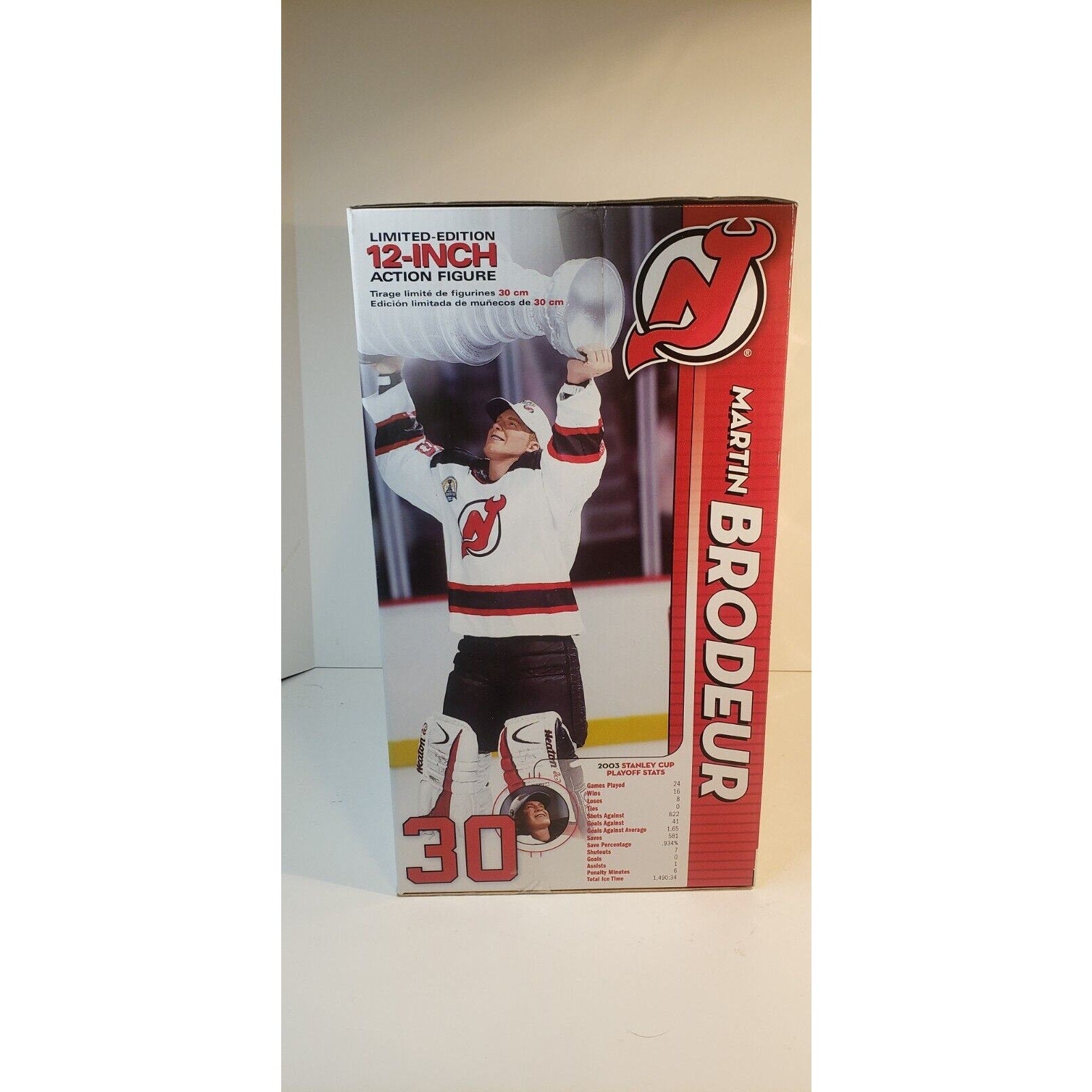 Martin Brodeur McFarlane NHL Series 2 12" Devils Stanley Cup Champions Figure NIB HOF