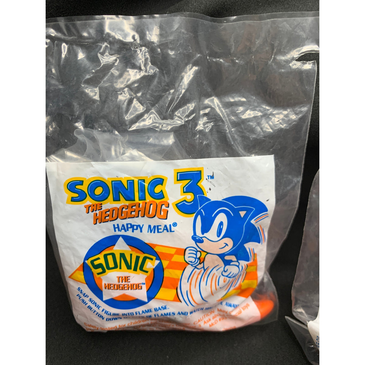 1993 McDonalds Sonic the Hedgehog 3 Happy Meal Toys Sealed Lot of 3