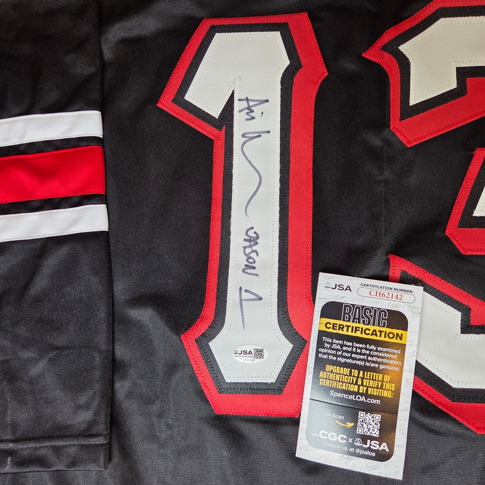 Ari Lehman Signed Jason Voorhees 13 Custom Horror Hockey Jersey JSA COA