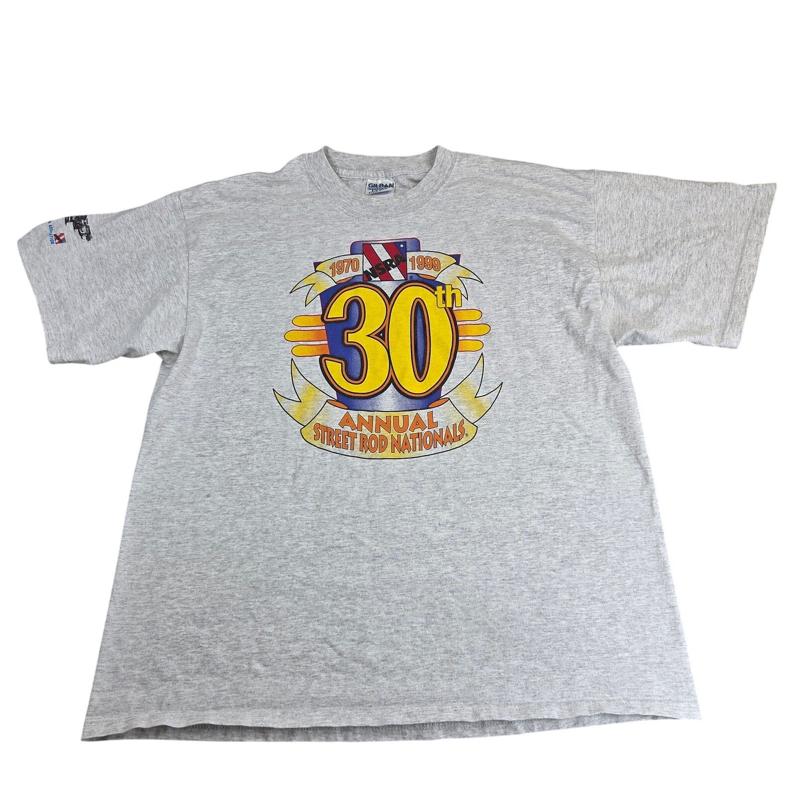 Vintage 1999 NSRA 30th Annual Street Rod Nationals Gildan T-Shirt XL Hot Rod