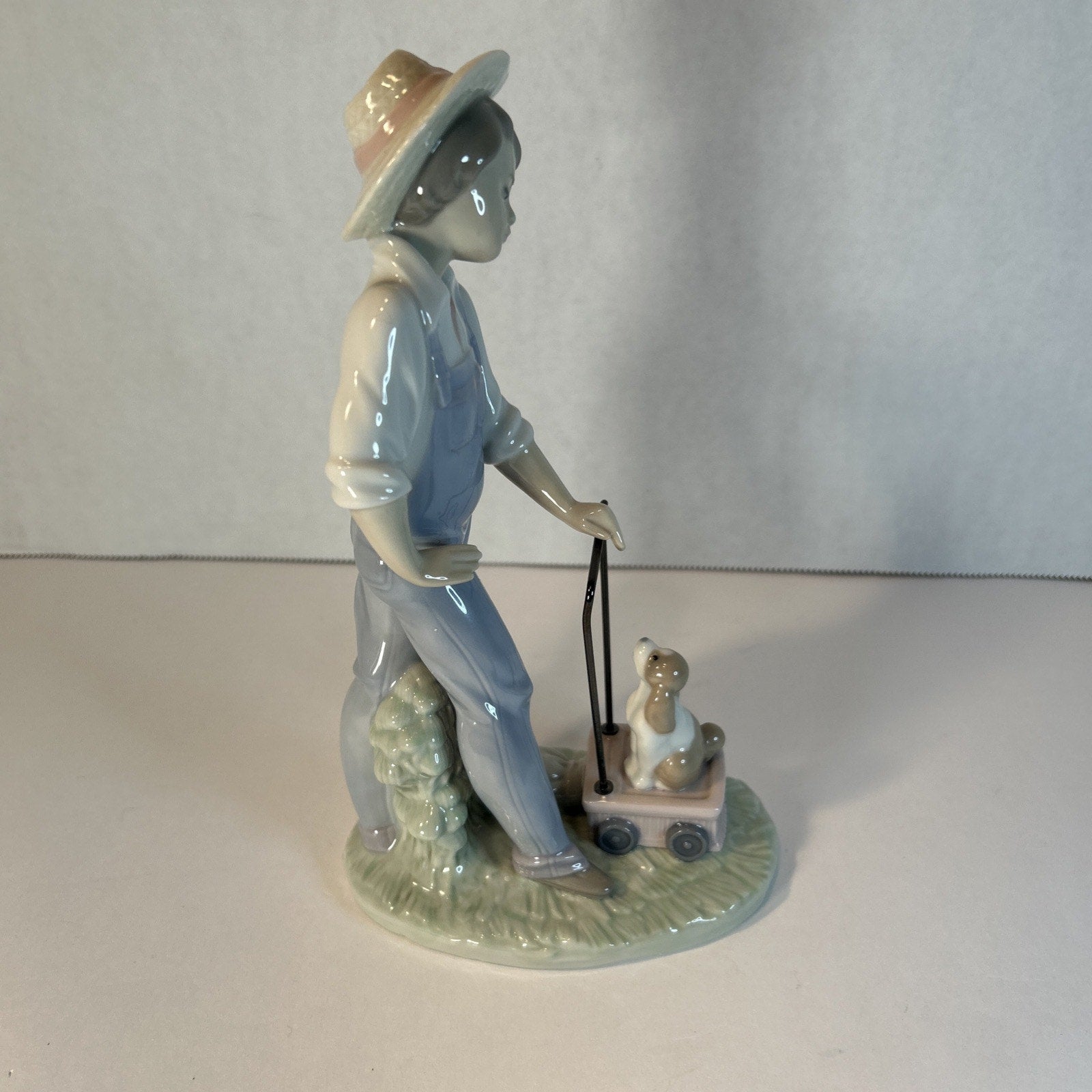 Lladro 6021 Saturday’s Child Boy with Dog Figurine Retired Spain Porcelain