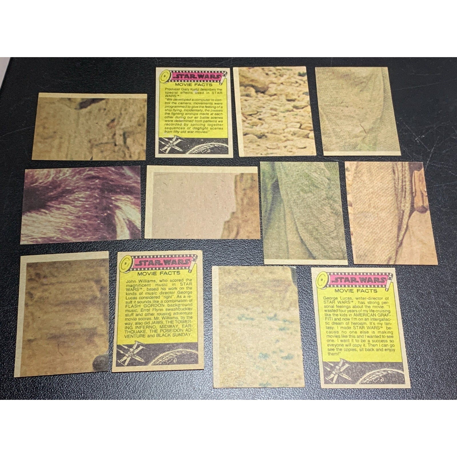 Vintage 1977 Star Wars Series 2 Topps Trading Cards With Stickers EX-NM