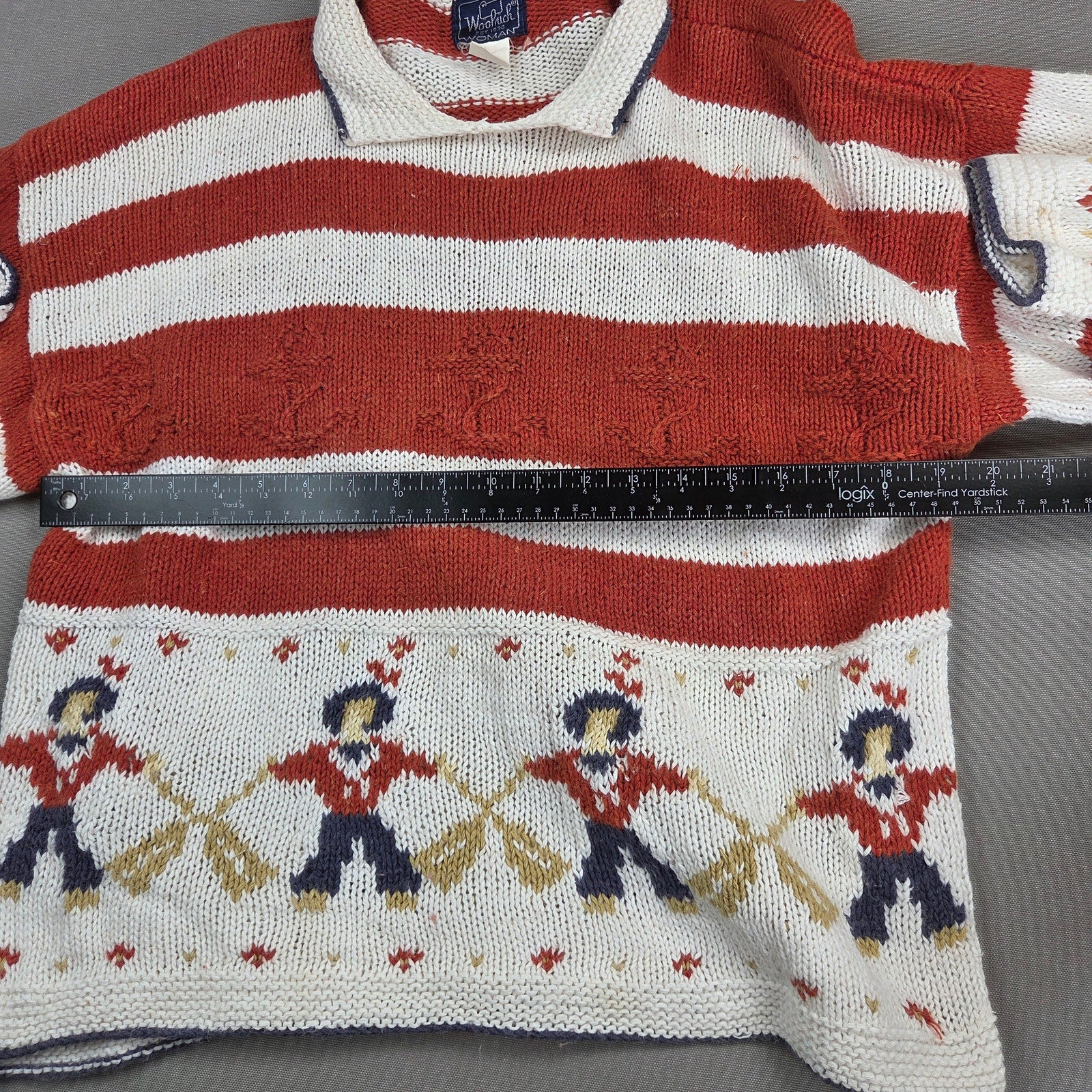 Woolrich Woman Vintage Rowing Maritime Ramie Cotton Sweater Women's L Knit