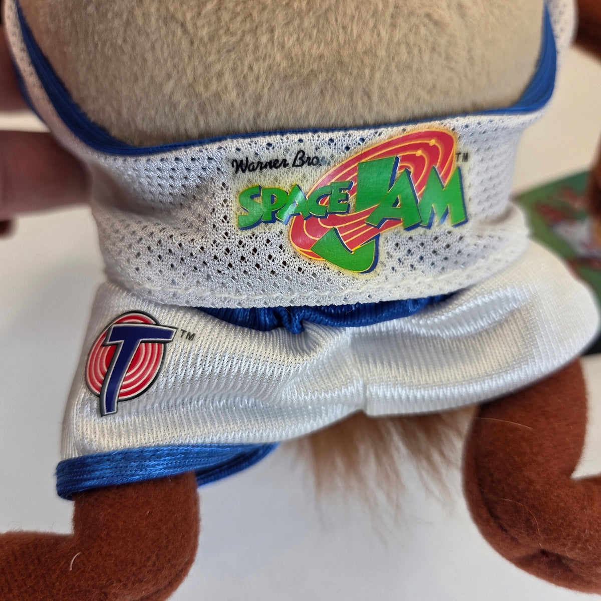 1996 McDonald's Space Jam Taz Plush Looney Tunes Tasmanian Devil Tag 8"