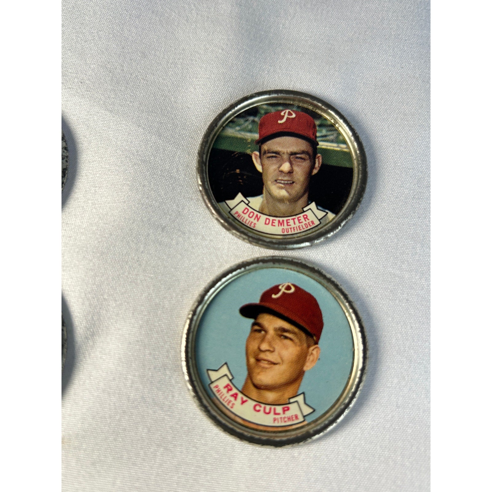1964 Topps Baseball Coin Lot Tony Gonzalez  Ray Culp D. Demeter Phillies Vintage