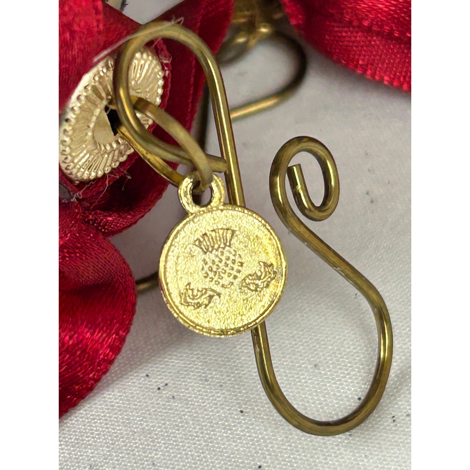 MacKenzie-Childs Courtly Check Ball Ornaments Set of 3 w/ Box Holiday Decor