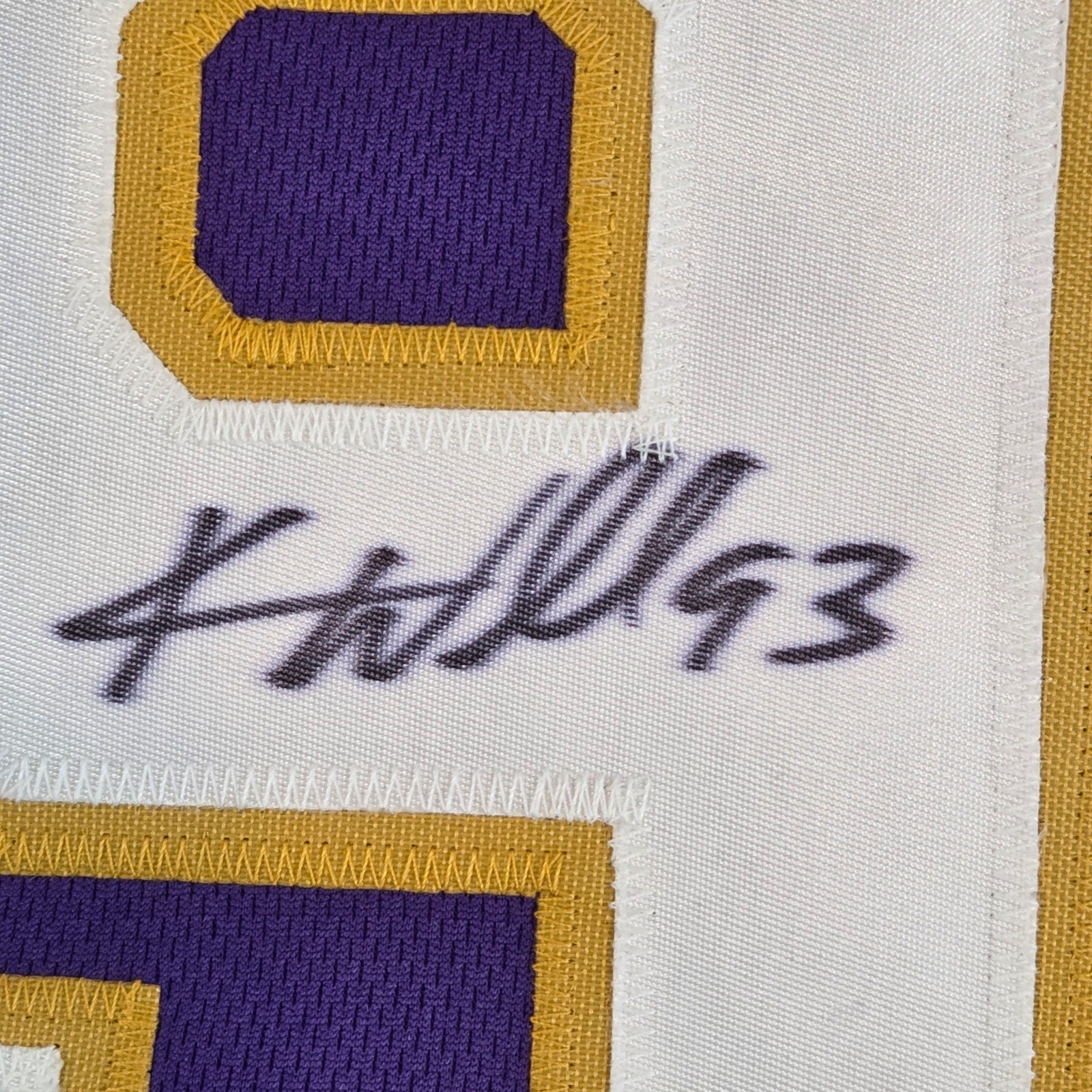Williams Wall Vikings #93 #94 Kevin Williams Signed Jersey JSA COA XL Purple