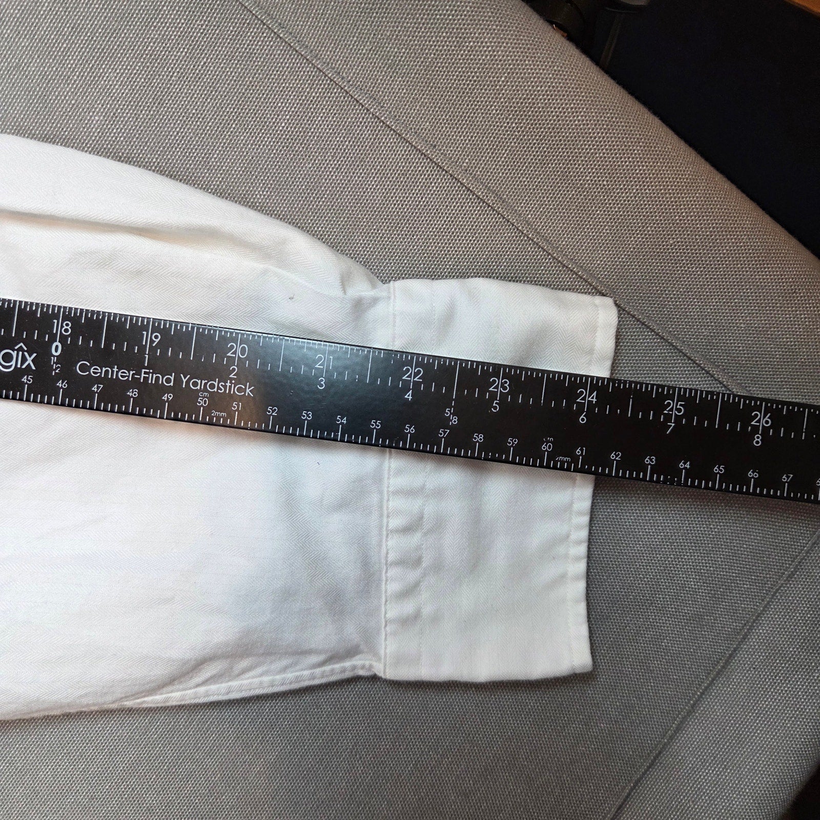 Polo Ralph Lauren Andrew White Dress Shirt 18 34/35 Made in Hong Kong