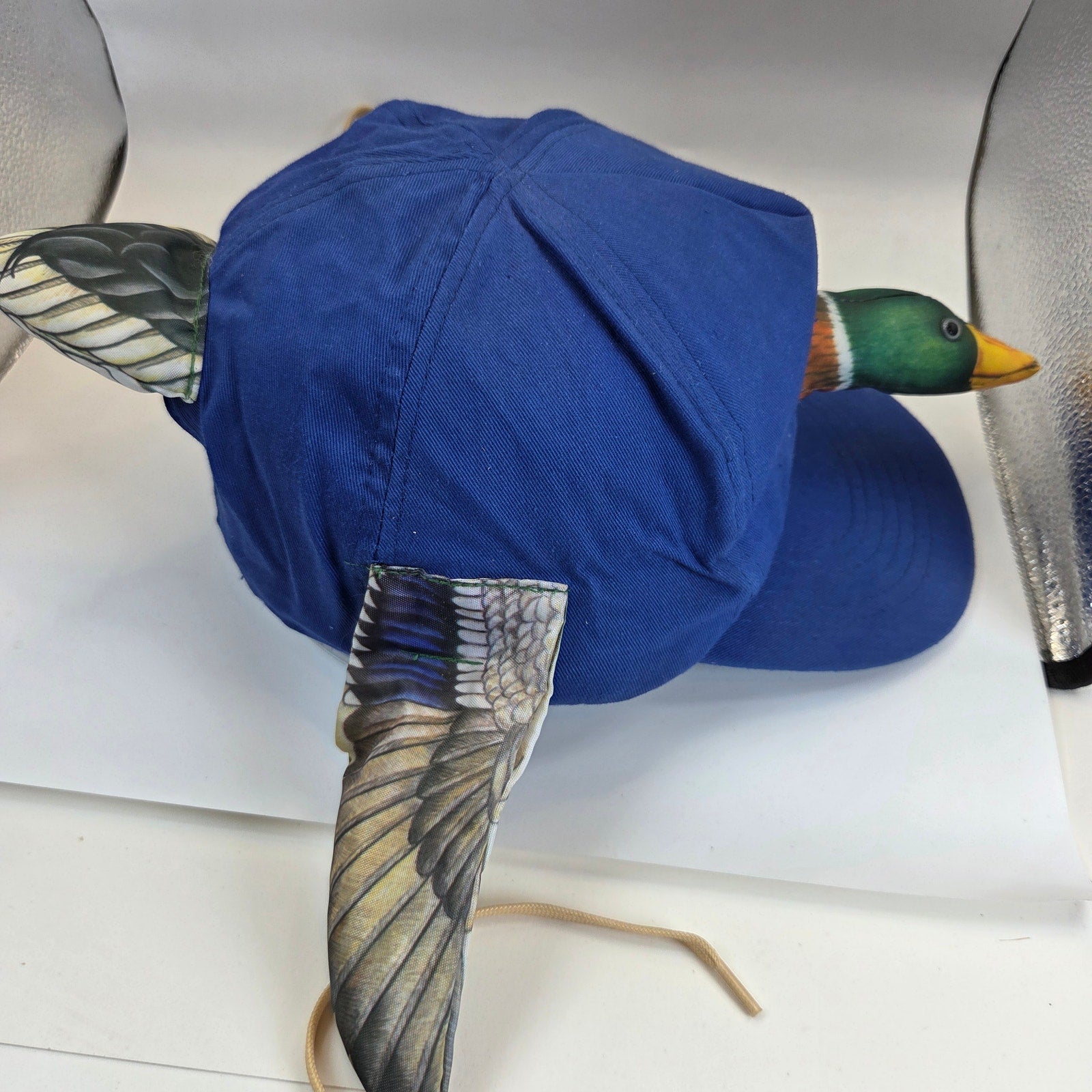 Novelty Mallard Duck Head Wings Tail Snapback Hat Adult OSFM Hunting Costume