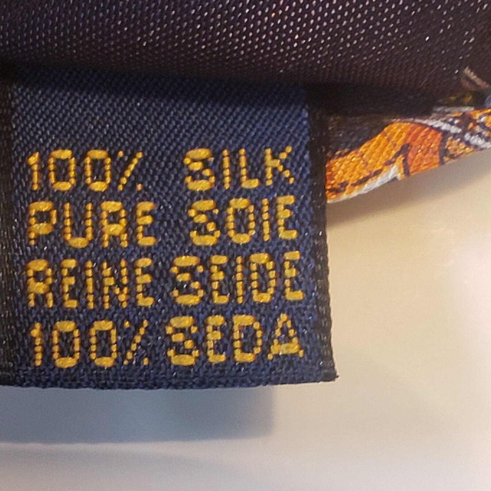 Richel Royal Pillar Pattern Silk Tie Made in Spain