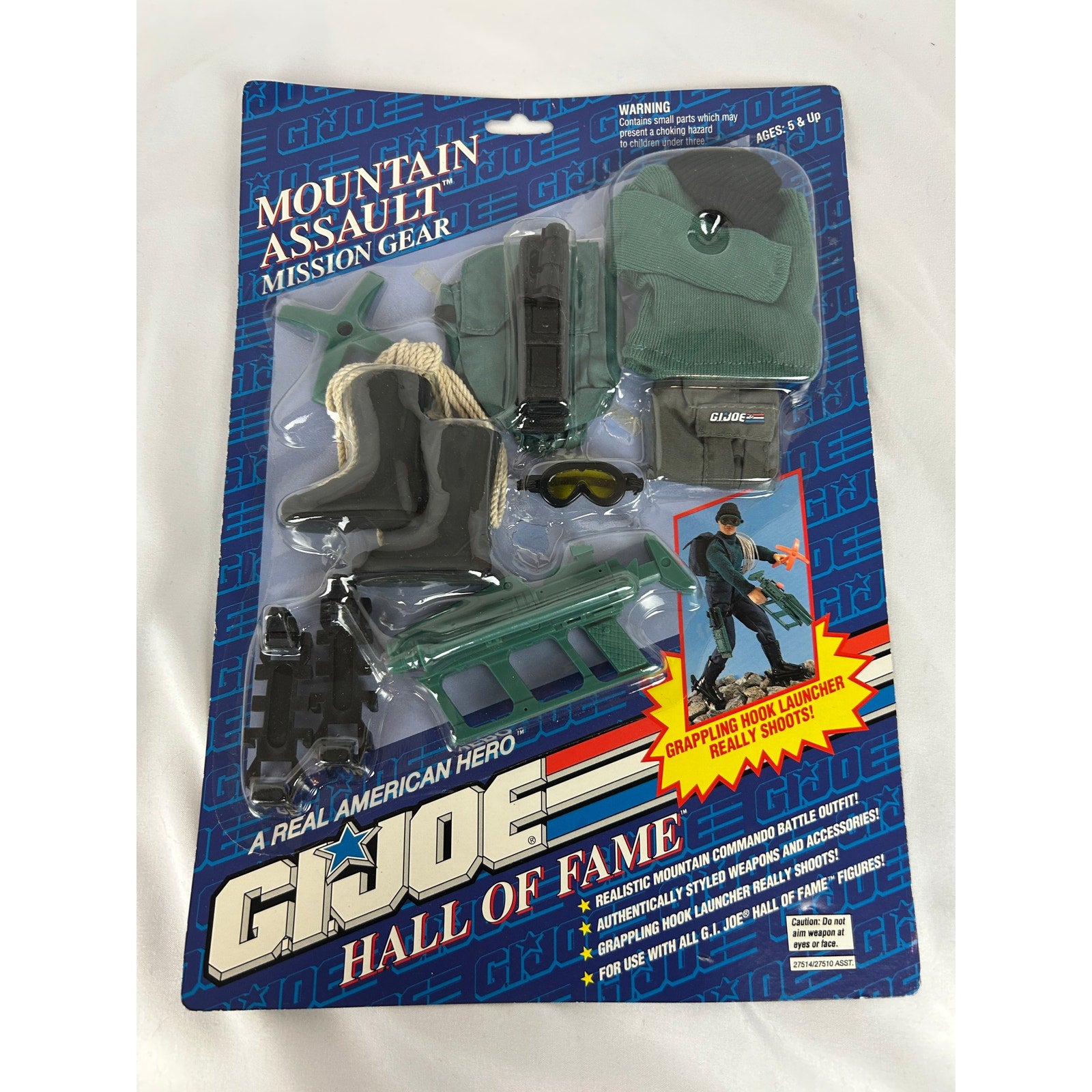 GI Joe Hall of Fame Mountain Assault Mission Gear Set Sealed MOC 1993