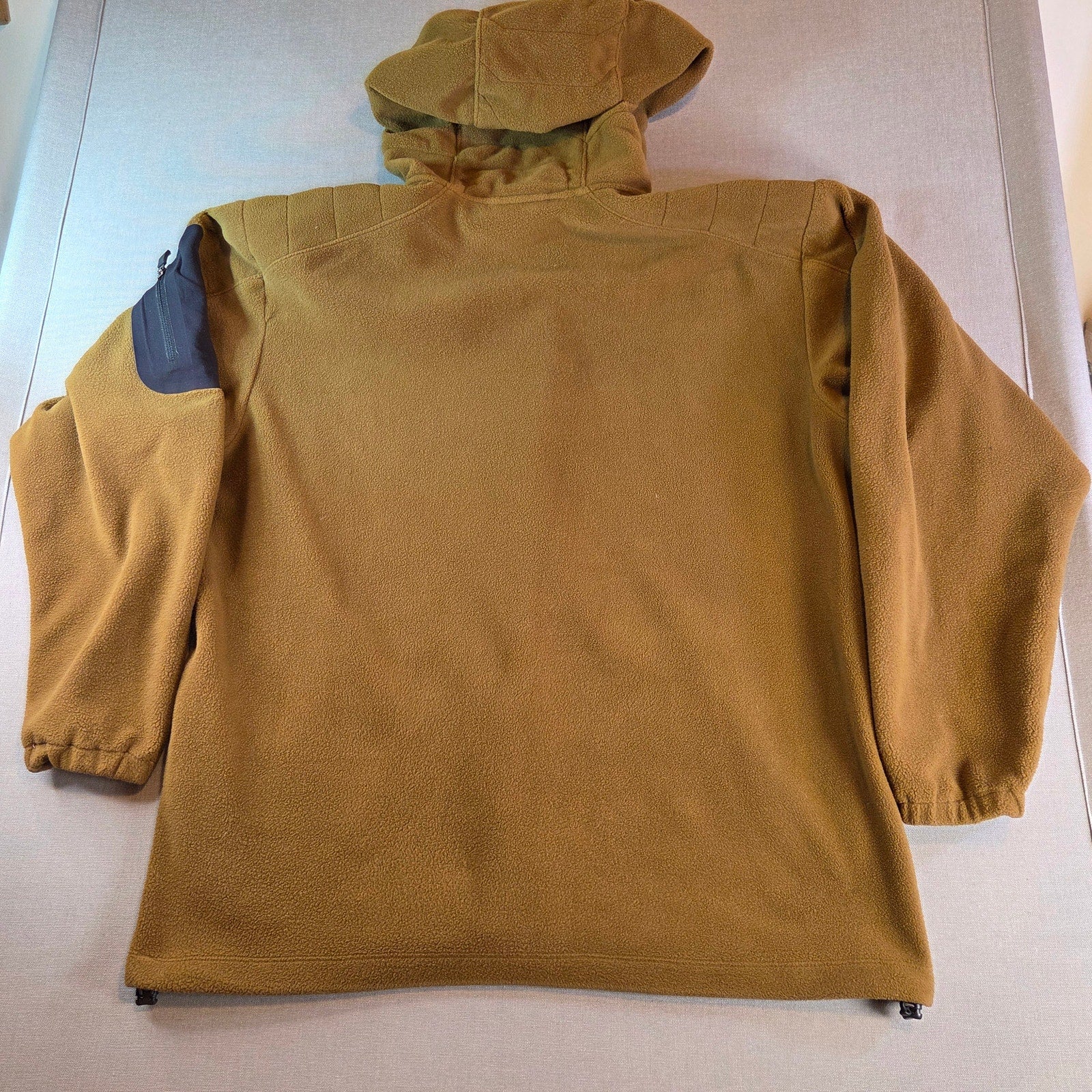 Columbia Titanium Fleece Hoodie Men’s L Olive Green Pullover Half Zip