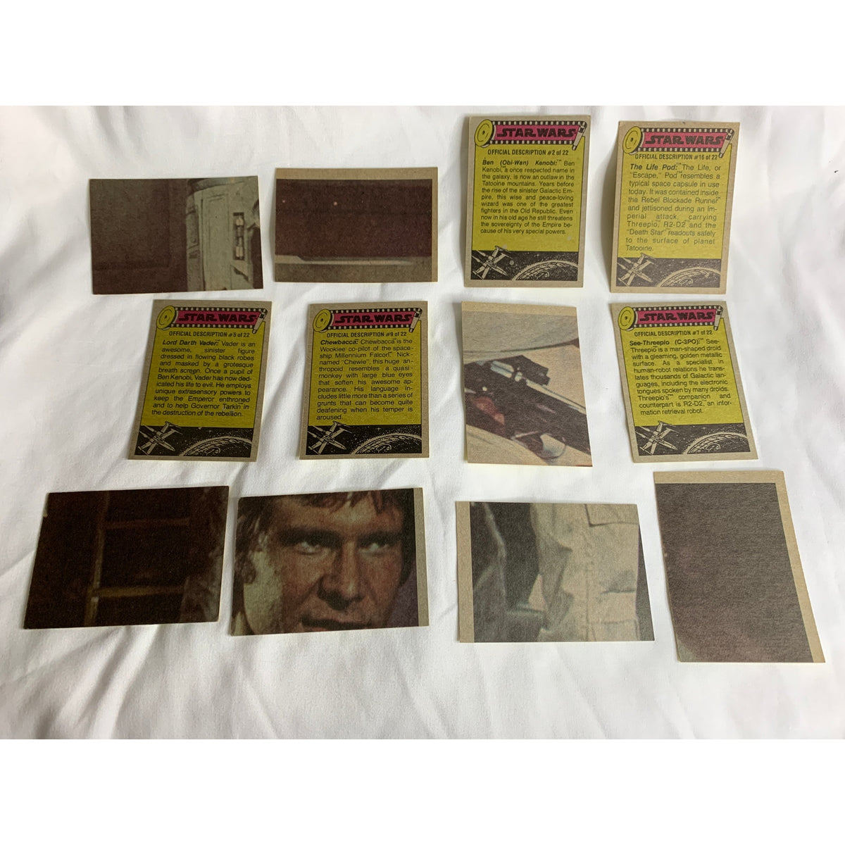 1977 Topps Star Wars Series 3 Yellow Border Complete 66 Card Set #133-198