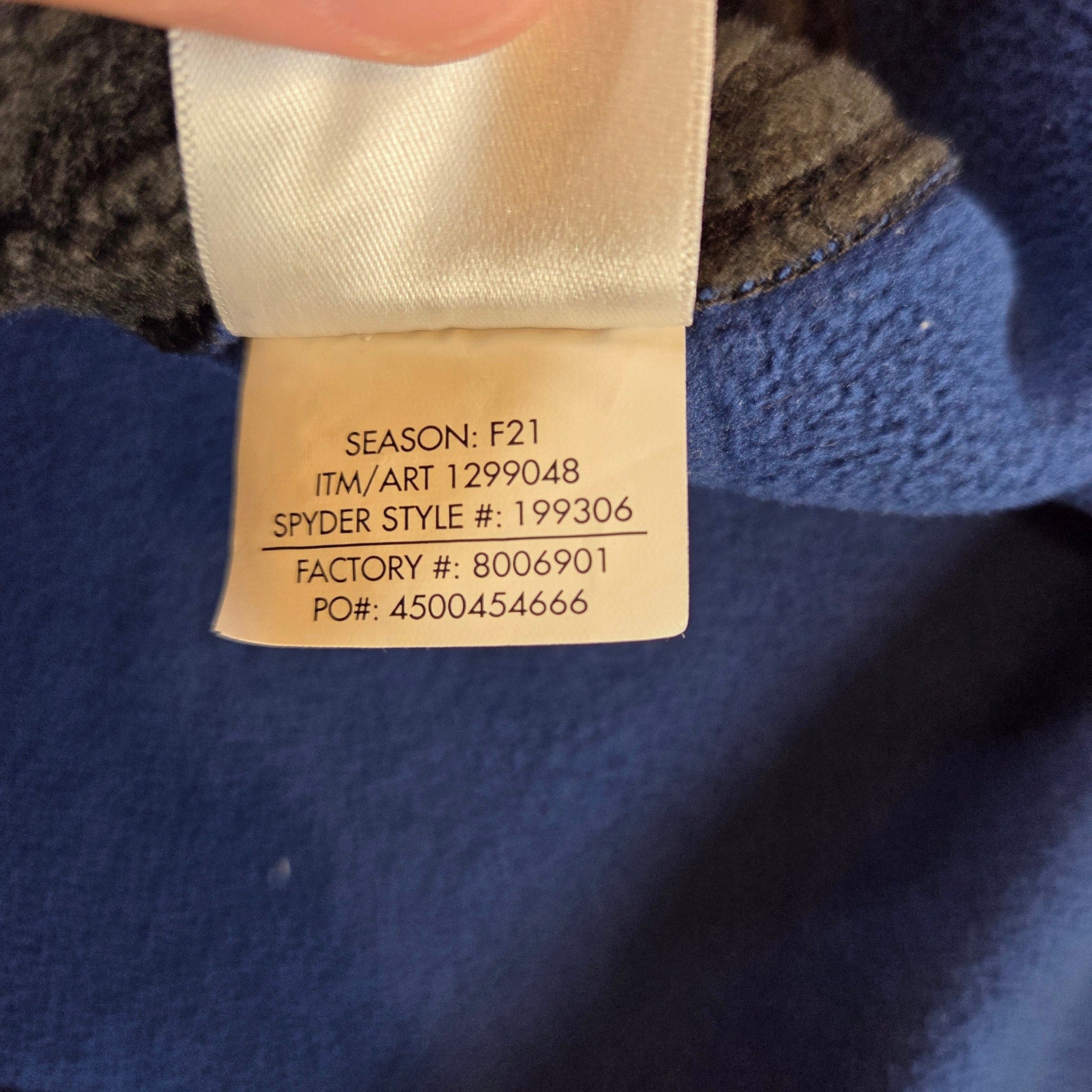 Spyder Men’s XXL 1/4 Zip Pullover Blue Black Yellow Performance Fleece