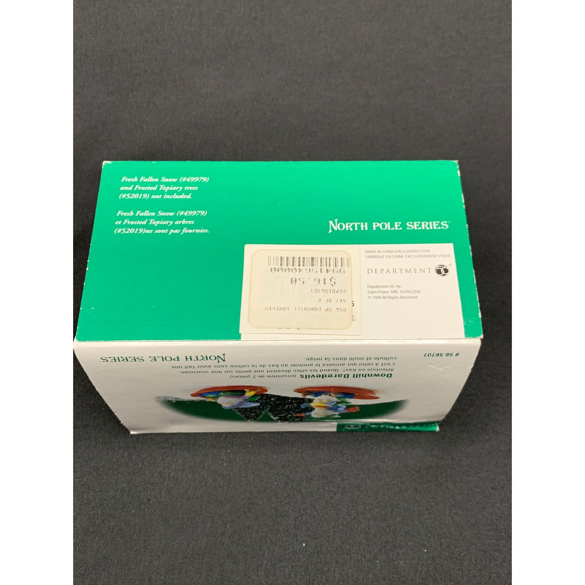 Department 56 Downhill Daredevils 56707 North Pole Set of 2 Retired Box