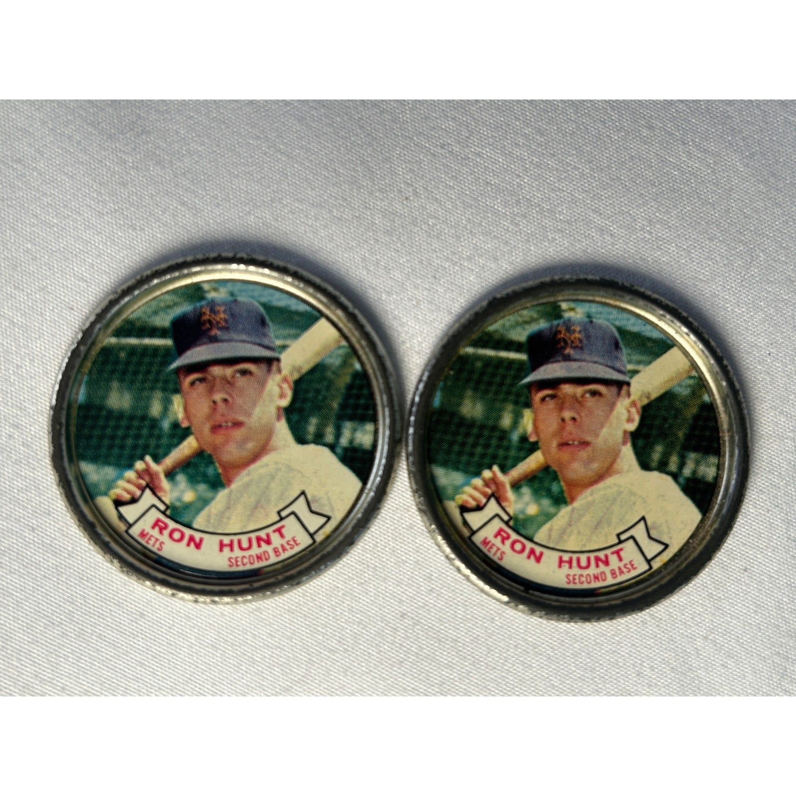 1964 Topps Baseball Coin Lot New York Mets Ron Hunt Jim Hickman