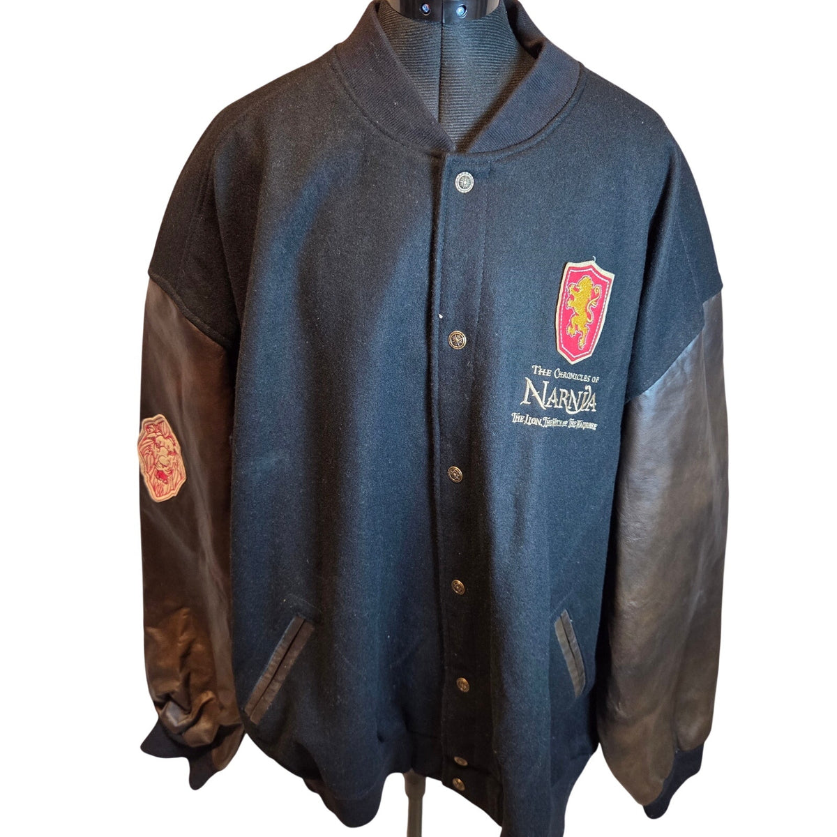 Disney Chronicles of Narnia LE 350 Wool Leather Varsity Jacket XXL 2005