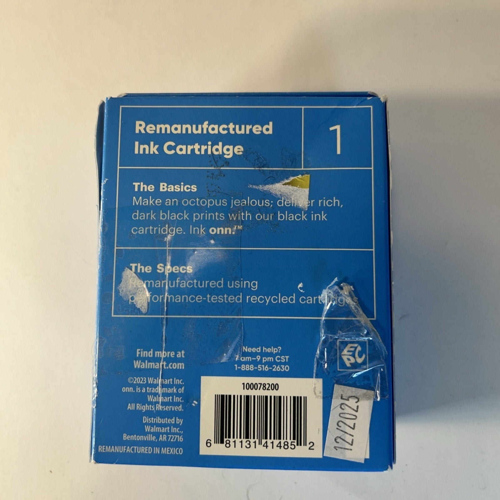 Onn 67XL Black Cartridge Expires on 12/2025