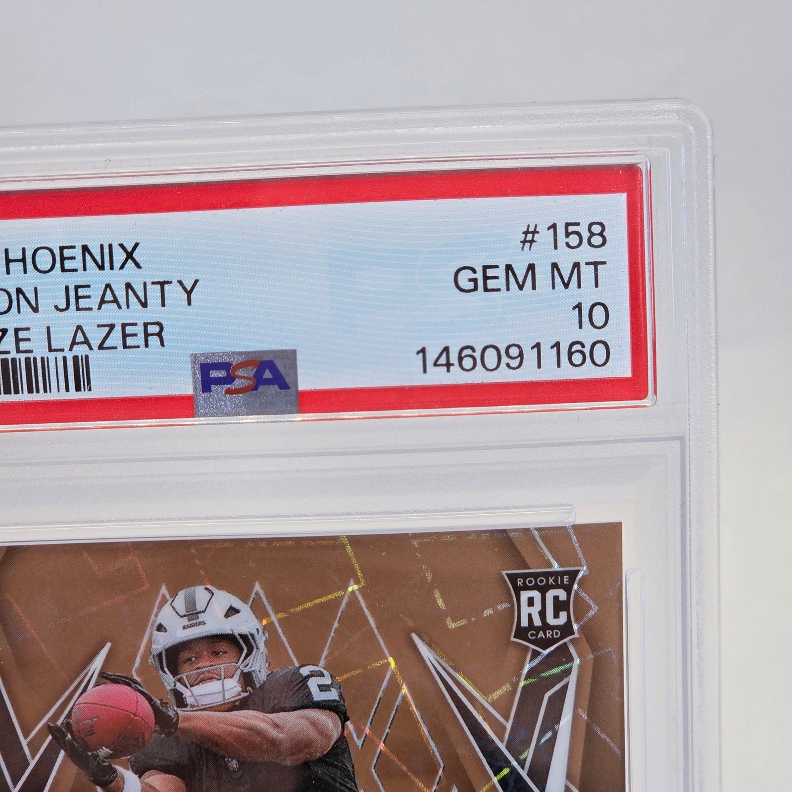 2025 Phoenix Ashton Jeanty Bronze Lazer RC #158 15/15 PSA 10 Bookend Pop 1