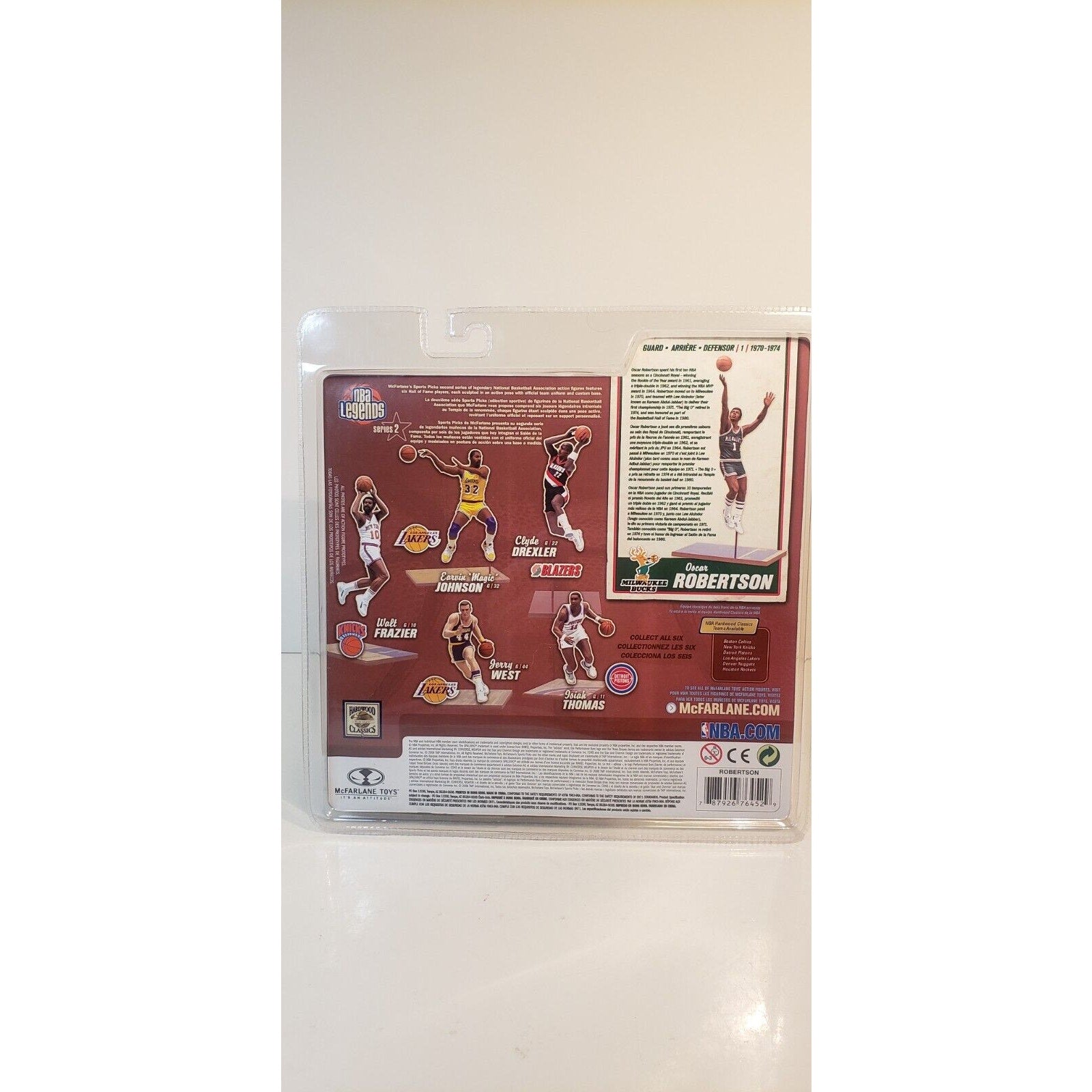 Oscar Robertson Milwaukee Bucks McFarlane NBA Legends Series 2 Figure Sealed New